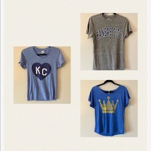 Set of 3 - Womens Kansas City Tee Shirt Bundle